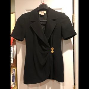 Jones New York Dress Black Suit Jacket Size 4